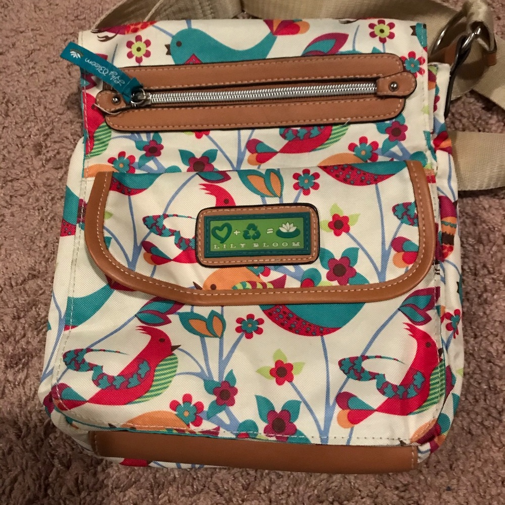 Lily Bloom crossbody bird purse
